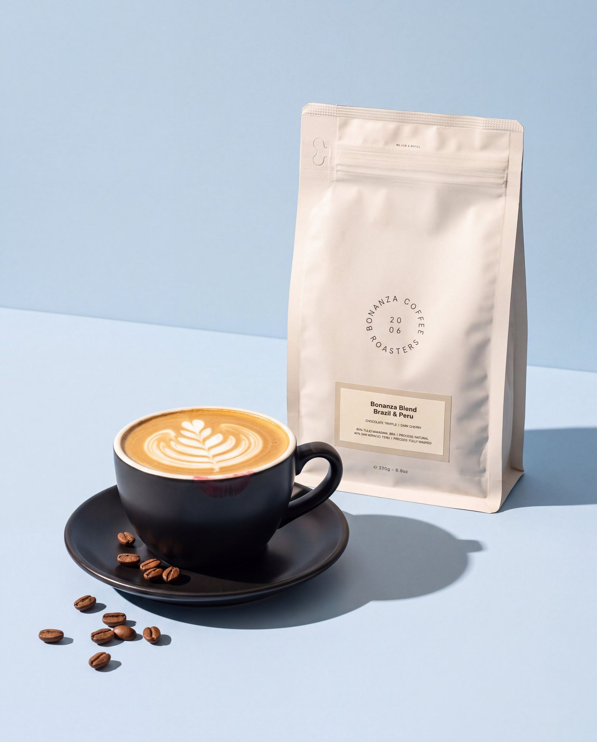 NOYS Flat White mit Kaffee von Bonanza